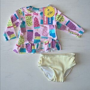 Rufflebutts Popsicle Rash Guard Set 3-6 6-12 12-18 18-24 months 2T 4T 6